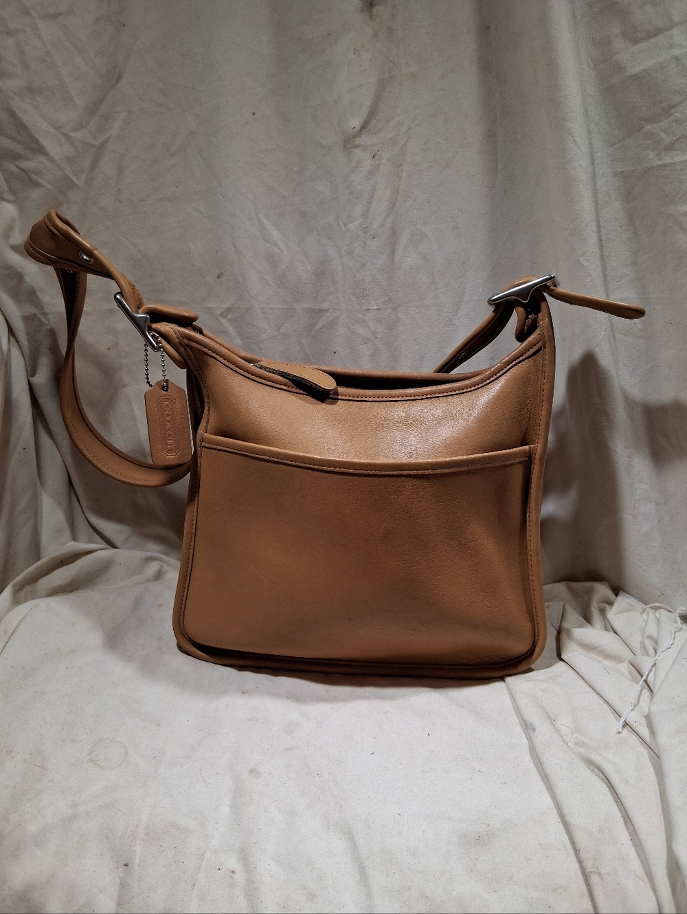 Vintage Coach Tan Large Legacy Zip Bag - Picture 8 of 14